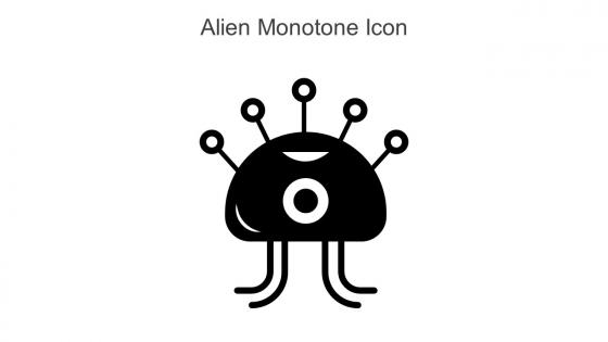 Alien Monotone Icon In Powerpoint Pptx Png And Editable Eps Format