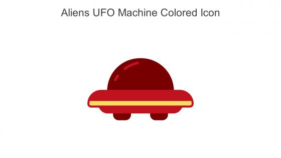 Aliens UFO Machine Colored Icon In Powerpoint Pptx Png And Editable Eps Format