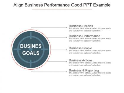 Align business performance good ppt example