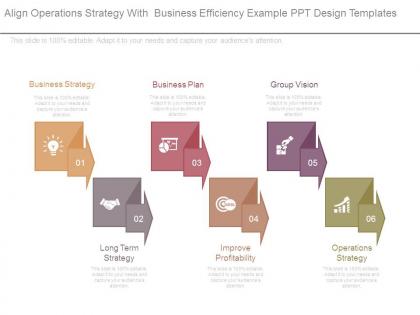 Align operations strategy with business efficiency example ppt design templates
