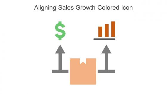 Aligning Sales Growth Colored Icon In Powerpoint Pptx Png And Editable Eps Format