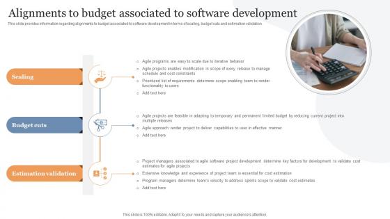 Alignments To Budget Associated To Software Development Cost Evaluation Techniques For Agile Projects