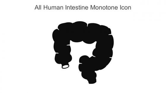 All Human Intestine Monotone Icon In Powerpoint Pptx Png And Editable Eps Format
