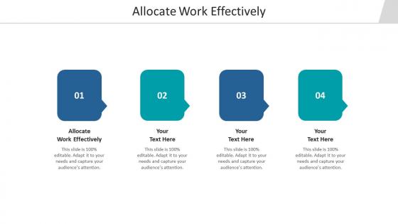Allocate work effectively ppt powerpoint presentation inspiration vector cpb