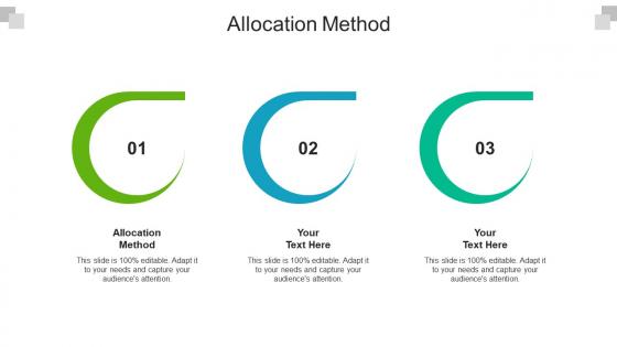 Allocation method ppt powerpoint presentation professional show cpb