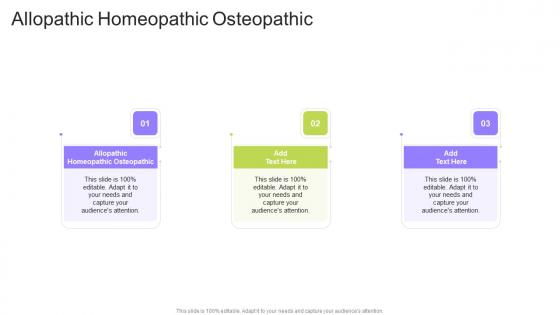 Allopathic Homeopathic Osteopathic In Powerpoint And Google Slides Cpb