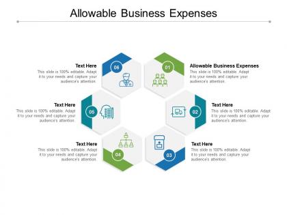 Allowable business expenses ppt powerpoint presentation infographics cpb