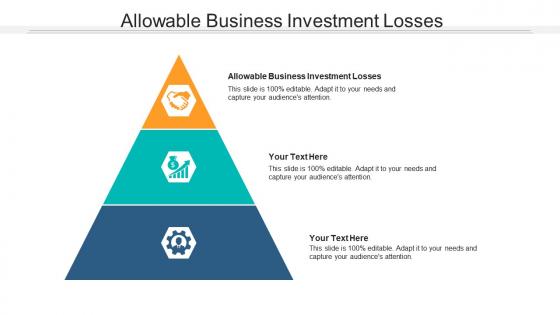Allowable business investment losses ppt powerpoint presentation portfolio shapes cpb