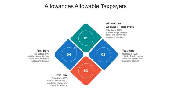 Allowances allowable taxpayers ppt powerpoint presentation portfolio slides cpb