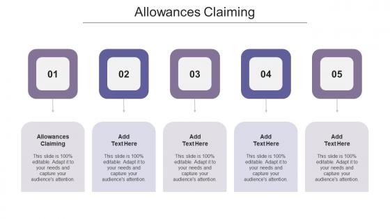 Allowances Claiming Ppt Powerpoint Presentation Icon Visual Aids Cpb