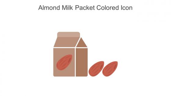 Almond Milk Packet Colored Icon In Powerpoint Pptx Png And Editable Eps Format