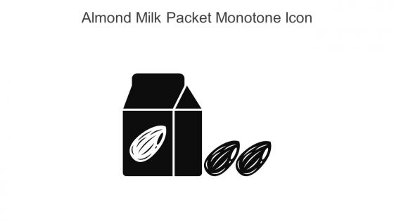 Almond Milk Packet Monotone Icon In Powerpoint Pptx Png And Editable Eps Format