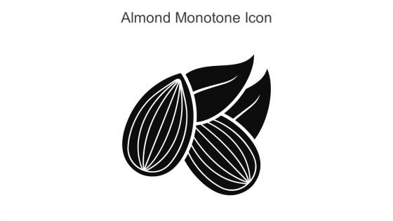 Almond Monotone Icon In Powerpoint Pptx Png And Editable Eps Format