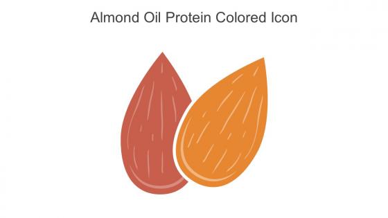 Almond Oil Protein Colored Icon In Powerpoint Pptx Png And Editable Eps Format