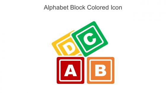 Alphabet Block Colored Icon In Powerpoint Pptx Png And Editable Eps Format