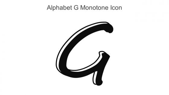 Alphabet G Monotone Icon In Powerpoint Pptx Png And Editable Eps Format