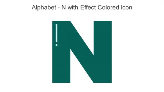 Alphabet N With Effect Colored Icon In Powerpoint Pptx Png And Editable Eps Format