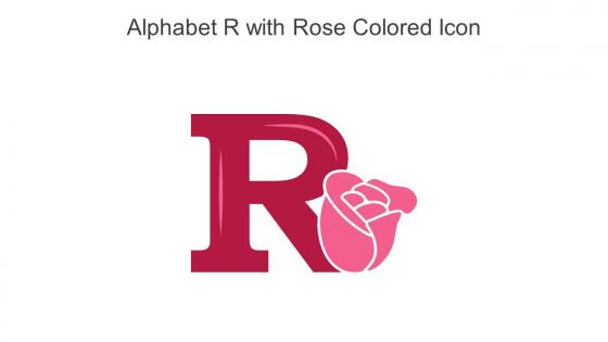 Alphabet R With Rose Colored Icon In Powerpoint Pptx Png And Editable Eps Format