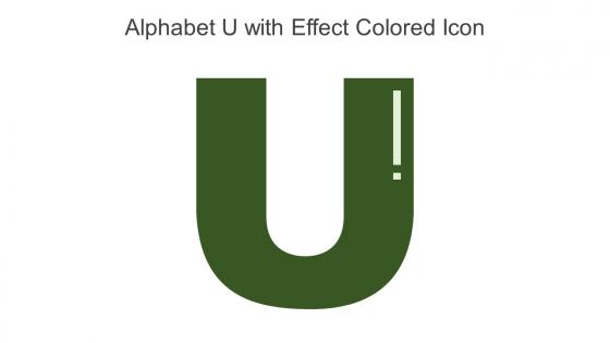Alphabet U With Effect Colored Icon In Powerpoint Pptx Png And Editable Eps Format