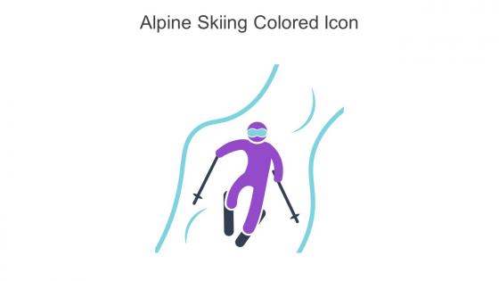 Alpine Skiing Colored Icon In Powerpoint Pptx Png And Editable Eps Format