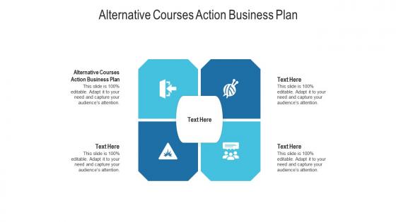 Alternative courses action business plan ppt powerpoint presentation show icon cpb