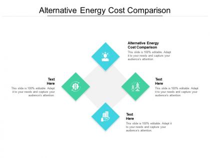 Alternative energy cost comparison ppt powerpoint presentation master cpb