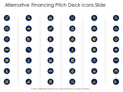 Alternative financing pitch deck icons slide ppt powerpoint presentation pictures icons