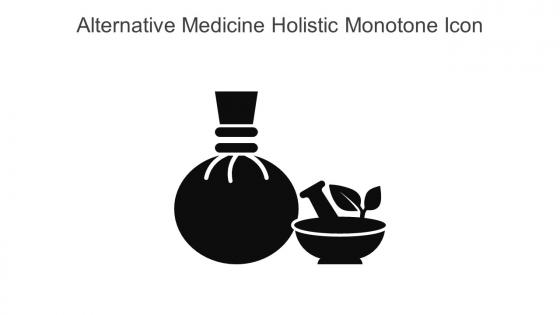 Alternative Medicine Holistic Monotone Icon In Powerpoint Pptx Png And Editable Eps Format
