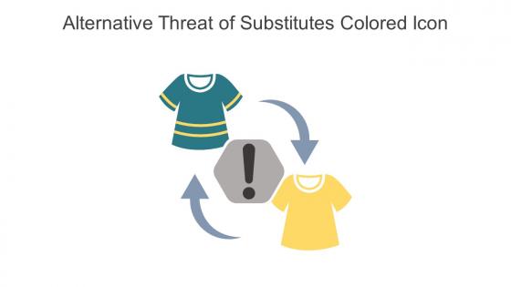 Alternative Threat Of Substitutes Colored Icon In Powerpoint Pptx Png And Editable Eps Format