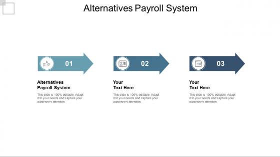 Alternatives payroll system ppt powerpoint presentation infographics background images cpb