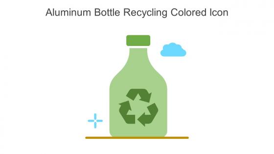 Aluminum Bottle Recycling Colored Icon In Powerpoint Pptx Png And Editable Eps Format