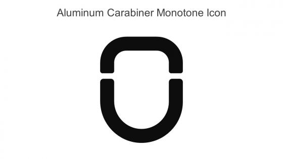 Aluminum Carabiner Monotone Icon In Powerpoint Pptx Png And Editable Eps Format