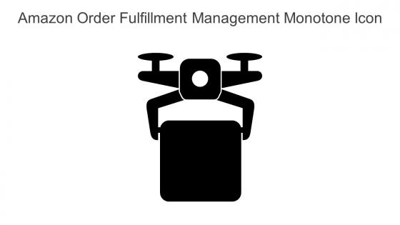 Amazon Order Fulfillment Management Monotone Icon In Powerpoint Pptx Png And Editable Eps Format