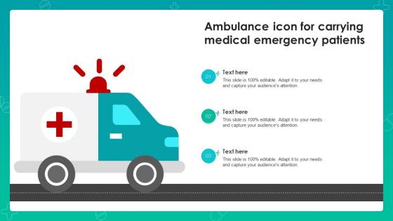 Ambulance Icon For Carrying Medical Emergency Patients