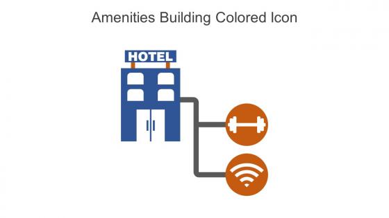 Amenities Building Colored Icon In Powerpoint Pptx Png And Editable Eps Format