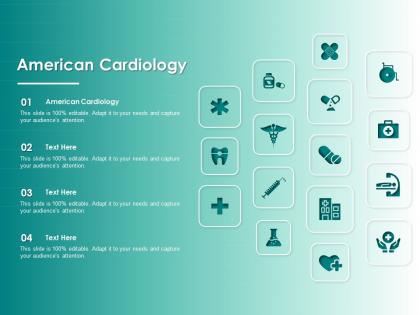 American cardiology ppt powerpoint presentation model example introduction