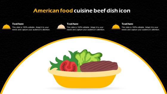 American Food Cuisine Beef Dish Icon