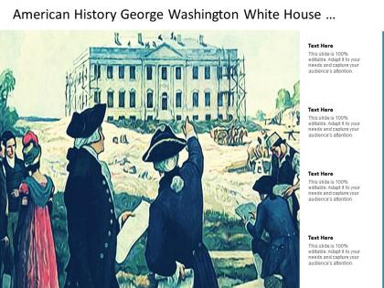 American history george washington white house construction painting image