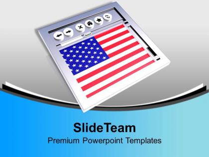American website usa business powerpoint templates ppt themes and graphics 0113