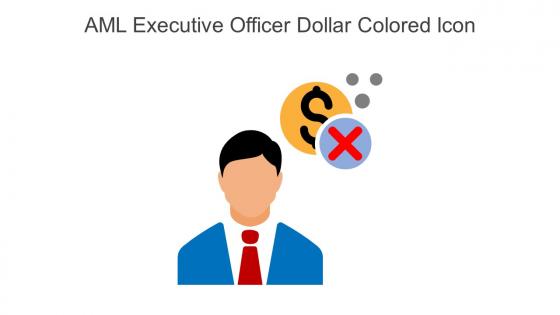 AML Executive Officer Dollar Colored Icon In Powerpoint Pptx Png And Editable Eps Format