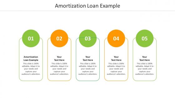 Amortization loan example ppt powerpoint presentation styles example cpb