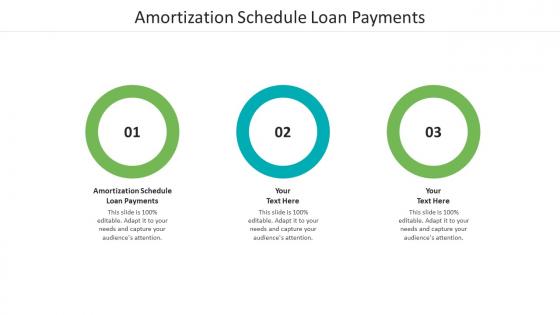 Amortization schedule loan payments ppt powerpoint presentation pictures slide cpb