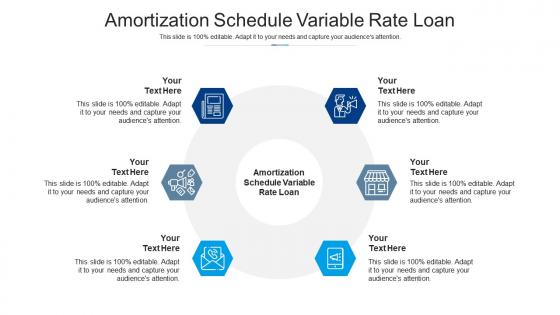 Amortization schedule variable rate loan ppt powerpoint presentation summary maker cpb