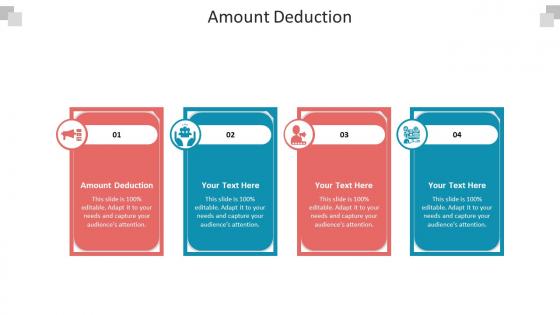 Amount deduction ppt powerpoint presentation show graphics cpb