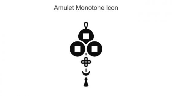 Amulet Monotone Icon In Powerpoint Pptx Png And Editable Eps Format