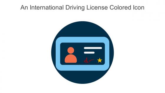 An International Driving License Colored Icon In Powerpoint Pptx Png And Editable Eps Format