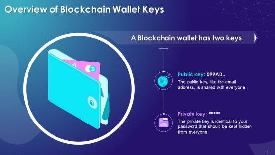 An Overview Of Blockchain Wallet Keys Training Ppt