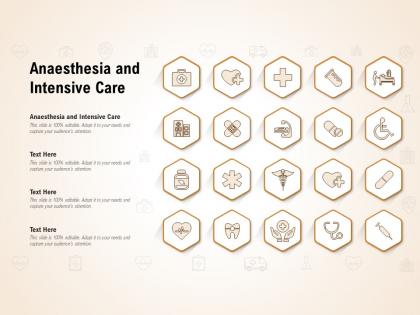 Anaesthesia and intensive care ppt powerpoint presentation visual aids layouts