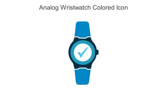Analog Wristwatch Colored Icon In Powerpoint Pptx Png And Editable Eps Format
