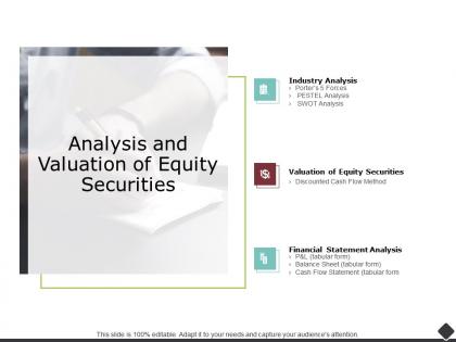 Analysis and valuation of equity securities financial statement ppt powerpoint slides